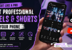 Editing professional Instagram Reels and YouTube Shorts on a smartphone